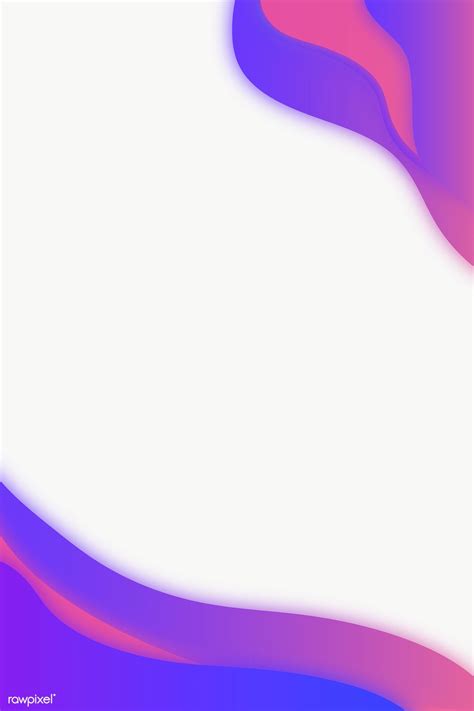 Neon Purple Curve Frame Template Design Element Free Image By