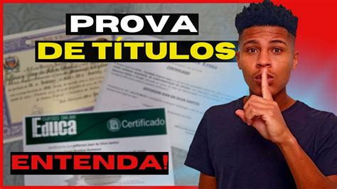 O Que É Prova De Título - O Que é Prova de Títulos em Concurso Público? (DESCUBRA) - YouTube