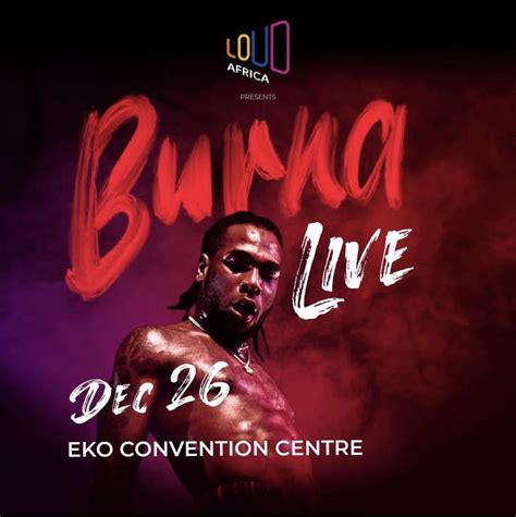 Burna Boy Lagos Concert Ticket