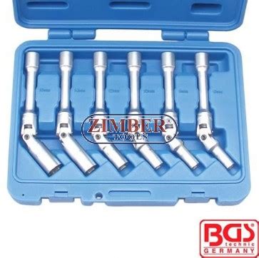 BGS Tools 6 Piece 3 8 Glow Plug Socket Set 8 9 10 12 14 16mm X 150mm 2986