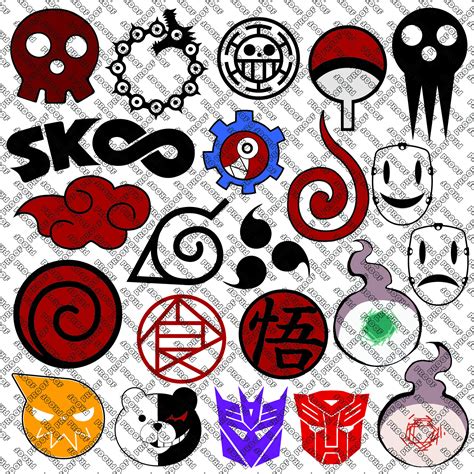 Anime Icons Logos Pdf Eps Ai Svg Png Etsy