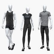 Male Sport Mannequin Collection 3D Model 199 Obj Fbx Max Free3D