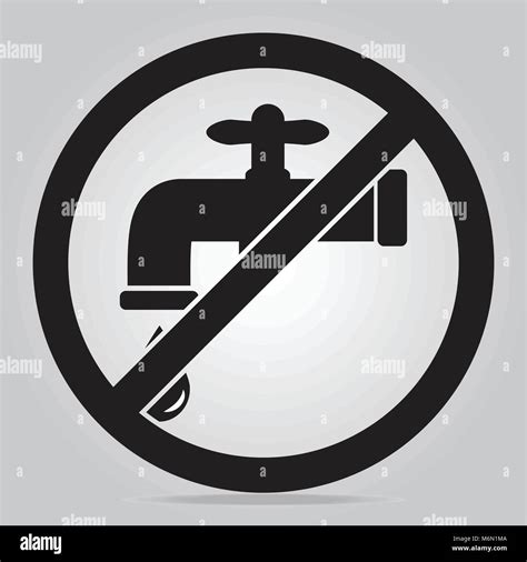 Save Water Sign Vector Illustration Stock Vector Image And Art Alamy