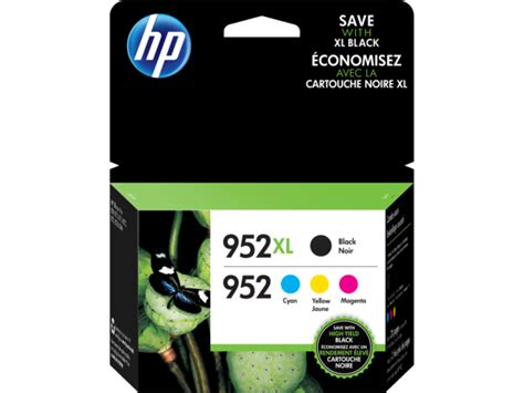 Hp 952xl Cartouche Dencre Noire Grande Capacité Hp 952 Pack De 4 Cartouches Dencre Dorigine