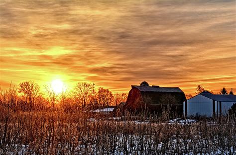 Iowa Winter Sunrise Photograph by Bonfire Photography - Pixels