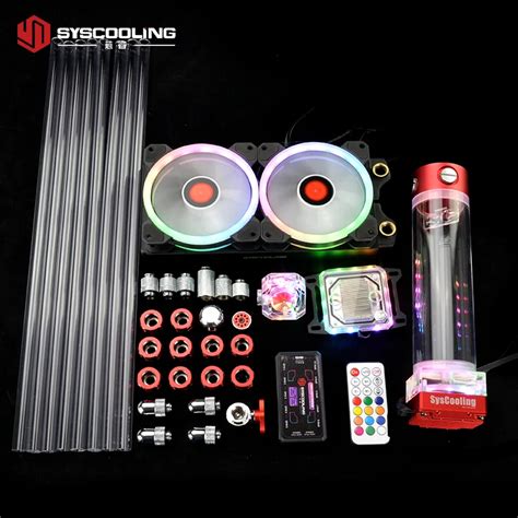 Syscooling kit de refrigeración por agua para PC soporte RGB para