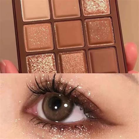 Leixina Caramel Brown Colors Eye Shadow Palette Pearly Matte Earth