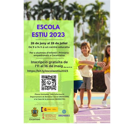 Torna la II Escola dEstiu gratuïta promoguda per lajuntament de