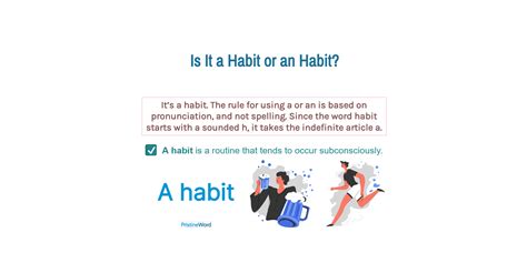 Is It A Habit Or An Habit