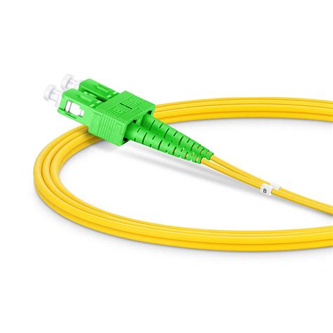 OS2 9 125 LC SC Singlemode Fiber Optic Cable Duplex 1m 3ft Yellow