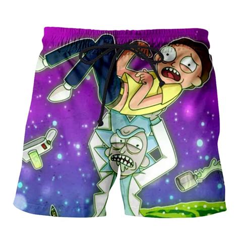 Plstar Cosmos Unisex 3d Print Casual Shorts Rick And Morty Shorts For