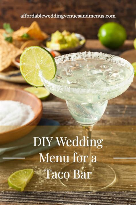 Taco Bar Menu Diy Wedding Menu For A Taco Bar