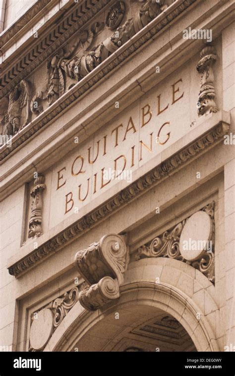 Decorated Facade Of The Equitable Building New York City New York