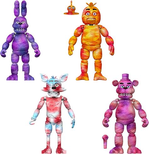 Funko cifras de acción FNAF Tie Dye Five Night s at Freddy s Set de 4