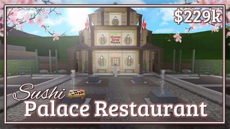 Bloxburg Sushi Palace Restaurant Speed Build Youtube