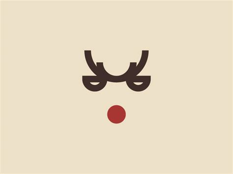 Rudolph Reindeer Minimal Logo By Nick Budrewicz On Dribbble