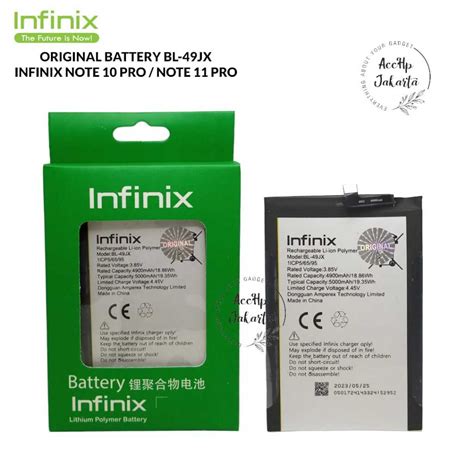 Jual Baterai Batre Infinix Note 10 Pro NFC Note 11 Pro Hot 30 Note 11S Zero 5G Hot 40 Pro BL49JX