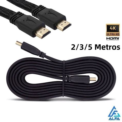 Cabo Hdmi Ultra Hd 3d 4k Alta Resolução 1080p Tv 2 3 5m Shopee Brasil