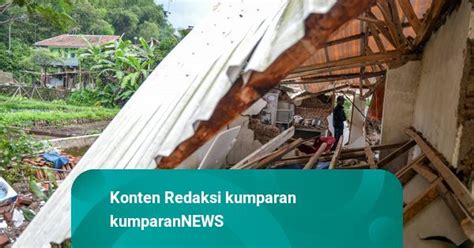 Pj Gubernur Jabar Bangunan Rusak Akibat Gempa Sumedang