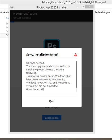 Solved How To Fix Adobe Photoshop Cc Is Not Working On Wi Adobe