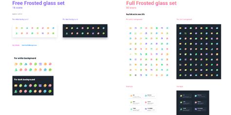 Free Frosted Glass Icons Set Community Figma