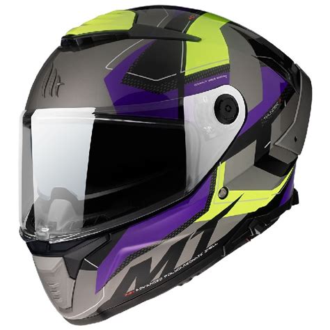 Casco Mt Thunder Sv Valiant Gris Brillo Berm Dez Motor Tienda De