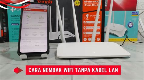 Cara Nembak Wifi Tanpa Kabel Lan Menggunakan Router Tenda Model F