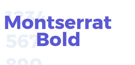 Montserrat Bold - Font Free [ Download Now ]