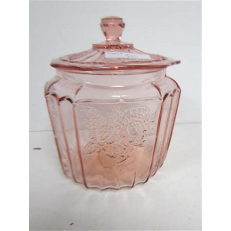 Pink Depression Glass Cookie Jar Value Madison Art Center Design