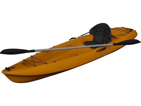 Kayak Canoe 3d Model 3dcadbrowser