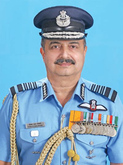 Chief Of Air Staff Air Chief Marshal Vivek Ram Chaudhari Pvsm Avsm Vm