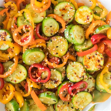 Viral Cucumber And Sweet Pepper Salad