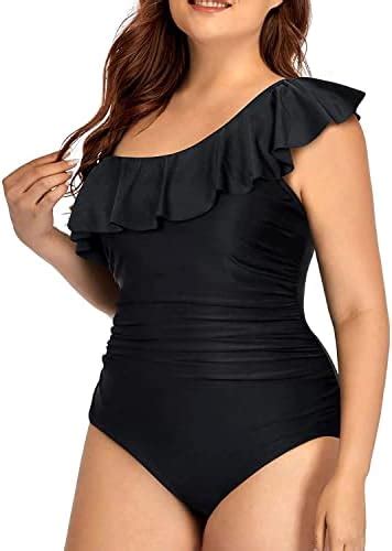 Aqua Eve Plus Size Bathing Suits For Women One Piece Swimsuits One