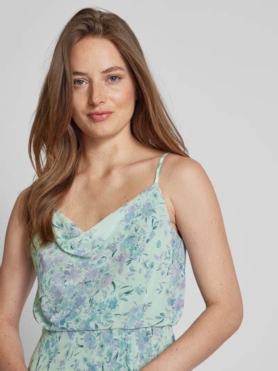 Jake S Cocktail Abendkleid Mit Floralem Muster Mint Online Kaufen