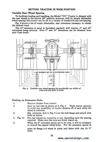 Case PDF DC-Tractor Operators manual