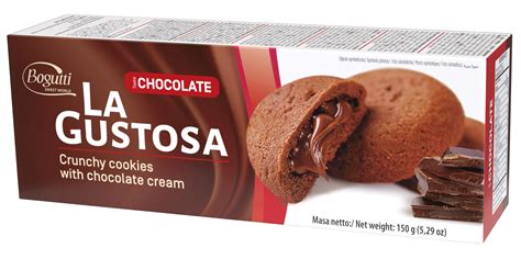 La Gustosa Crunchy Cookies With Chocolate Cream Bogutti