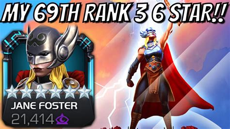 6 Star Rank 3 Jane Foster Gameplay Complete Utility Demo Ultimate Showcase Youtube