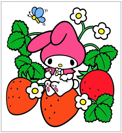 Sanrio My Melody Strawberries Hello Kitty