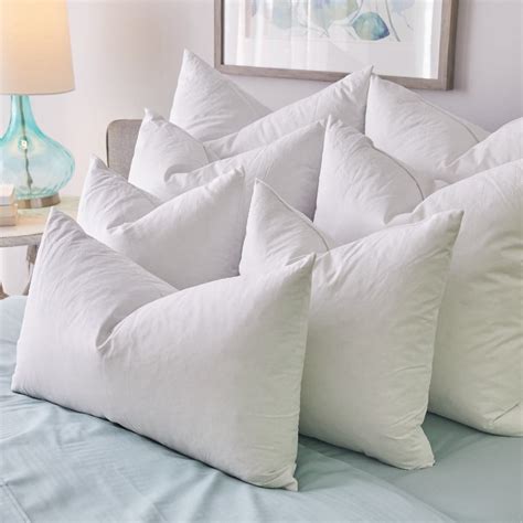 1221 Bedding Feather Pillow Inserts (Set of 2) - White 26 x 26 inches ...