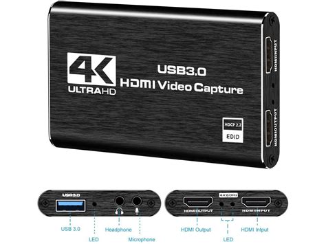4K Audio Video Capture Card, USB 3.0 Full HD 1080P - Newegg.com