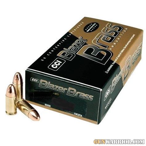 231 Cci Blazer Brass 9mm Luger 115 Grain Fmj Ammunition 1000rd Case Gun Warrior Best Prices On