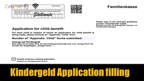 Kindergeld Application In English Kindergeld Formular Filling In