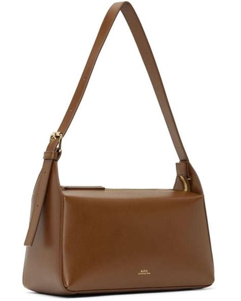 A P C Brown Virginie Baguette Bag Lyst