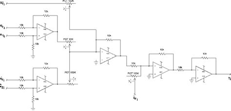 Electronic circuit of the filter. | Download Scientific Diagram