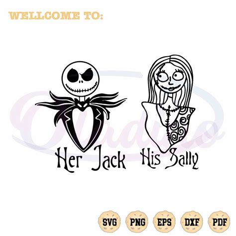 The Nightmare Before Christmas Sally And Jack