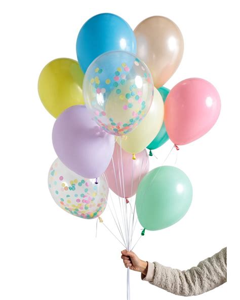 Pastel Rainbow 12 Balloon Set 28cm — Burnt Butter Cakes