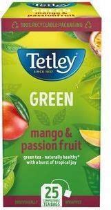 Herbata Tetley Green Mango Marakuja Zielona 25szt Ceny I Opinie