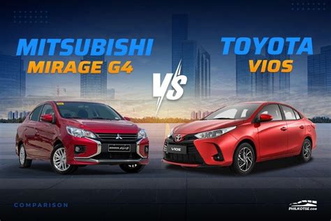 Mitsubishi Mirage G Vs Toyota Vios Comparison Spec Sheet Battle