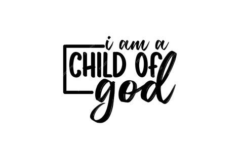 Soy Un Hijo De Dios Vector Premium