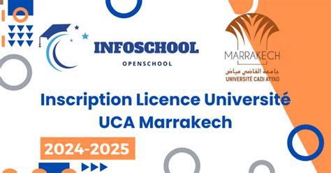 inscription licence universite uca marrakech   infoschool